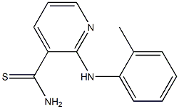 2-[(2-methylphenyl)amino]pyridine-3-carbothioamide Struktur