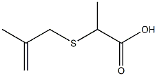 2-[(2-methylprop-2-enyl)thio]propanoic acid Struktur