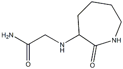 2-[(2-oxoazepan-3-yl)amino]acetamide Struktur