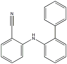 2-[(2-phenylphenyl)amino]benzonitrile Struktur