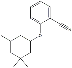 2-[(3,3,5-trimethylcyclohexyl)oxy]benzonitrile Struktur