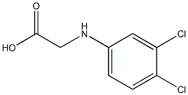 2-[(3,4-dichlorophenyl)amino]acetic acid Struktur