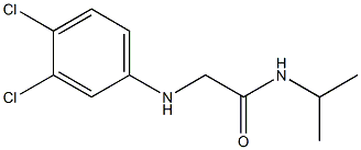 2-[(3,4-dichlorophenyl)amino]-N-(propan-2-yl)acetamide Struktur