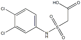 2-[(3,4-dichlorophenyl)sulfamoyl]acetic acid Struktur