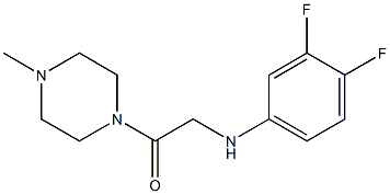 2-[(3,4-difluorophenyl)amino]-1-(4-methylpiperazin-1-yl)ethan-1-one Struktur