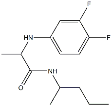 2-[(3,4-difluorophenyl)amino]-N-(pentan-2-yl)propanamide Struktur