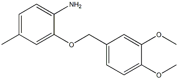 2-[(3,4-dimethoxybenzyl)oxy]-4-methylaniline Struktur