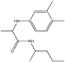 2-[(3,4-dimethylphenyl)amino]-N-(pentan-2-yl)propanamide Struktur