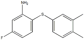 2-[(3,4-dimethylphenyl)sulfanyl]-5-fluoroaniline Struktur