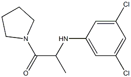 2-[(3,5-dichlorophenyl)amino]-1-(pyrrolidin-1-yl)propan-1-one Struktur