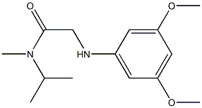 2-[(3,5-dimethoxyphenyl)amino]-N-methyl-N-(propan-2-yl)acetamide Struktur