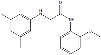 2-[(3,5-dimethylphenyl)amino]-N-(2-methoxyphenyl)acetamide Struktur