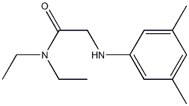 2-[(3,5-dimethylphenyl)amino]-N,N-diethylacetamide Struktur