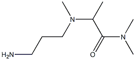 2-[(3-aminopropyl)(methyl)amino]-N,N-dimethylpropanamide Struktur