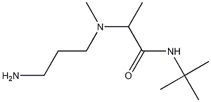 2-[(3-aminopropyl)(methyl)amino]-N-tert-butylpropanamide Struktur