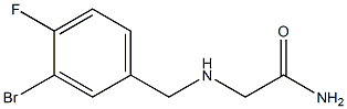 2-[(3-bromo-4-fluorobenzyl)amino]acetamide Struktur