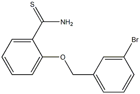 2-[(3-bromobenzyl)oxy]benzenecarbothioamide Struktur