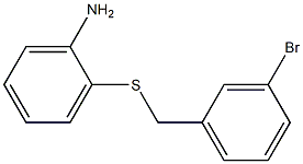 2-[(3-bromobenzyl)thio]aniline Struktur