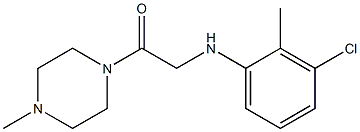 2-[(3-chloro-2-methylphenyl)amino]-1-(4-methylpiperazin-1-yl)ethan-1-one Struktur