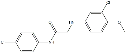 2-[(3-chloro-4-methoxyphenyl)amino]-N-(4-chlorophenyl)acetamide Struktur