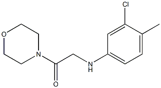 2-[(3-chloro-4-methylphenyl)amino]-1-(morpholin-4-yl)ethan-1-one Struktur