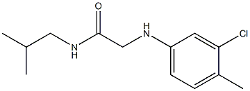 2-[(3-chloro-4-methylphenyl)amino]-N-(2-methylpropyl)acetamide Struktur