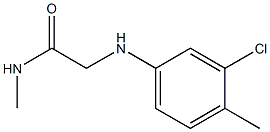 2-[(3-chloro-4-methylphenyl)amino]-N-methylacetamide Struktur