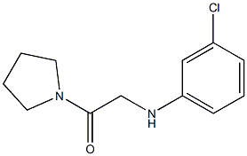 2-[(3-chlorophenyl)amino]-1-(pyrrolidin-1-yl)ethan-1-one Struktur