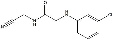 2-[(3-chlorophenyl)amino]-N-(cyanomethyl)acetamide Struktur