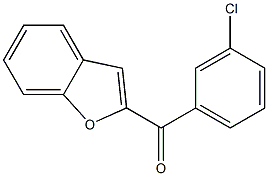 2-[(3-chlorophenyl)carbonyl]-1-benzofuran Struktur