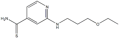 2-[(3-ethoxypropyl)amino]pyridine-4-carbothioamide Struktur