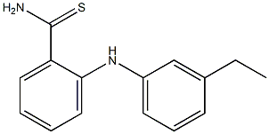 2-[(3-ethylphenyl)amino]benzene-1-carbothioamide Struktur