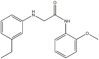 2-[(3-ethylphenyl)amino]-N-(2-methoxyphenyl)acetamide Struktur