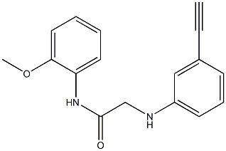 2-[(3-ethynylphenyl)amino]-N-(2-methoxyphenyl)acetamide Struktur