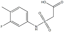 2-[(3-fluoro-4-methylphenyl)sulfamoyl]acetic acid Struktur