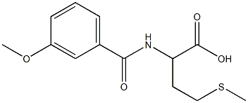 2-[(3-methoxybenzoyl)amino]-4-(methylthio)butanoic acid Struktur