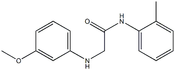 2-[(3-methoxyphenyl)amino]-N-(2-methylphenyl)acetamide Struktur