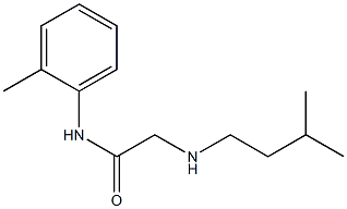 2-[(3-methylbutyl)amino]-N-(2-methylphenyl)acetamide Struktur