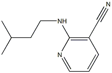 2-[(3-methylbutyl)amino]nicotinonitrile Struktur