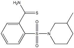 2-[(3-methylpiperidin-1-yl)sulfonyl]benzenecarbothioamide Struktur