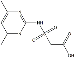 2-[(4,6-dimethylpyrimidin-2-yl)sulfamoyl]acetic acid Struktur