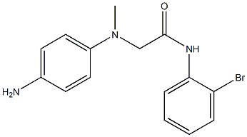 2-[(4-aminophenyl)(methyl)amino]-N-(2-bromophenyl)acetamide Struktur