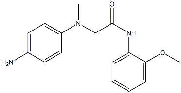 2-[(4-aminophenyl)(methyl)amino]-N-(2-methoxyphenyl)acetamide Struktur