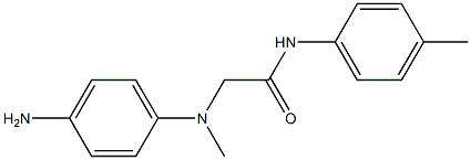 2-[(4-aminophenyl)(methyl)amino]-N-(4-methylphenyl)acetamide Struktur