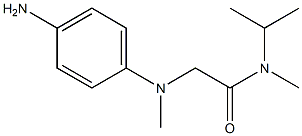 2-[(4-aminophenyl)(methyl)amino]-N-methyl-N-(propan-2-yl)acetamide Struktur