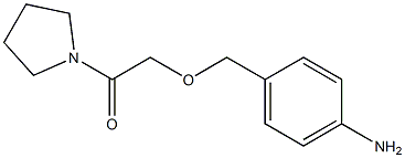 2-[(4-aminophenyl)methoxy]-1-(pyrrolidin-1-yl)ethan-1-one Struktur