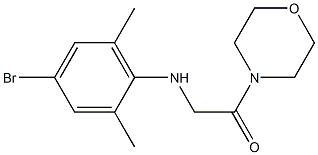 2-[(4-bromo-2,6-dimethylphenyl)amino]-1-(morpholin-4-yl)ethan-1-one Struktur