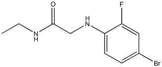 2-[(4-bromo-2-fluorophenyl)amino]-N-ethylacetamide Struktur