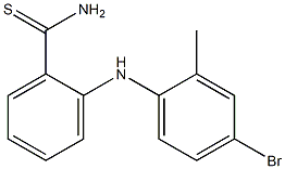 2-[(4-bromo-2-methylphenyl)amino]benzene-1-carbothioamide Struktur