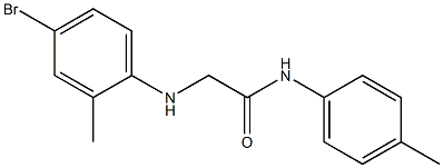 2-[(4-bromo-2-methylphenyl)amino]-N-(4-methylphenyl)acetamide Struktur